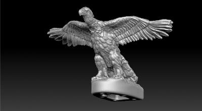 eagle figure hood motors & transport 3D printing model, file, printable design, 3d print, sculpture,decor,eagle,art,statue,hood,car,road,3dprint,miniatures,vehicles 3d print model - Mito3D