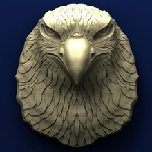 eagle head art 3D printing model, file, printable design, 3d print, Eagle Head 3d print model - Mito3D