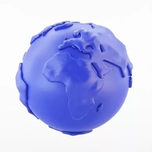 earth globe 3d printing model - threeding map world nature science 3d-print 3d-printing planet simple printable continents oceans plain realistic sphere terra 3d print model - Mito3D