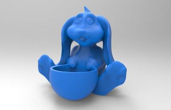 easter egg bunny toys games & hobby 3D printing model, file, printable design, 3d print, easter,egg,bunny conejo de pascua 3d print model - Mito3D