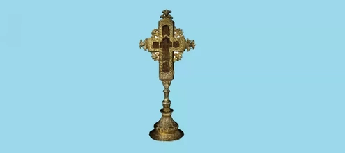 Ostern orthodox Kreuz 3d Drucken Modell dreiding Kunst Religion Geschichte Christian 3d print model - Mito3D