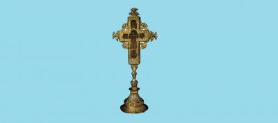 easter orthodox cross antiques & historical 3D printing model, file, printable design, 3d print, Easter Orthodox, christian, religion, art, history, 3d print model - Mito3D