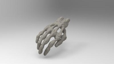 education model structure human hand science 3D printing model, file, printable design, 3d print, anatomy, science, human, bone, hand, 3d print model - Mito3D