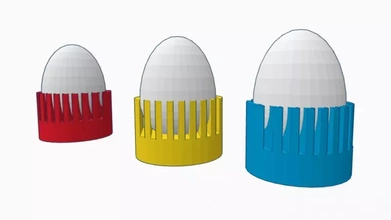 Yumurta Fincan 3d baskı model üçleme kahvaltı 3d print model - Mito3D