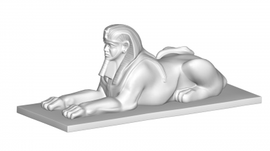Ägypten Skulptur Kunst 3D Drucken Modell Datei druckbar Design 3d drucken 3d print model - Mito3D