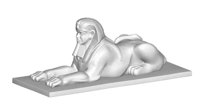 Egypte sculpture 3d impression modèle trio 3d print model - Mito3D