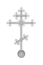 eight-pointed cross saint lazarus 3d printing model - threeding 3d print model - Mito3D