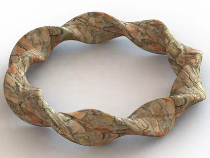 elastico arte braccialetto 3d stampa modello braccialetti gioielleria filamento Stampa bellezza 3d print model - Mito3D