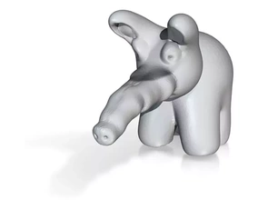 l'éléphant 2 3d impression modèle trio éléphants 3d print model - Mito3D