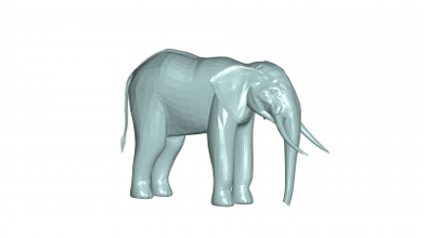elephant 3d model 3D printing model, file, printable design, print, ELEPHANT 3d print model - Mito3D
