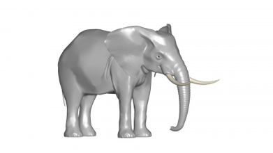 elefante 3d modello 3D stampa file stampabile design Stampa 3d print model - Mito3D