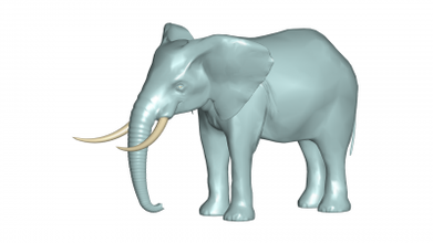 Elefant 3d Modell Natur 3D Drucken Datei druckbar Design drucken 3d print model - Mito3D