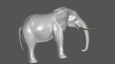 elephant 3d model printing - threeding 3d print model - Mito3D