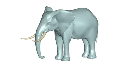 elefante 3d modelo impresión trío 3d print model - Mito3D