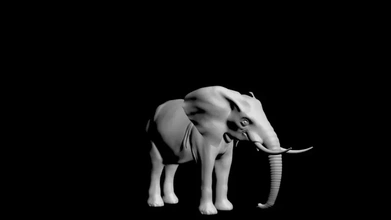 elefante 3d impresión modelo trío 3d print model - Mito3D