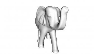 elephant figurina art La stampa 3D, modello, file di 3D stampabile la progettazione, 3d, arte, scultura, elefante, statuina 3d print model - Mito3D