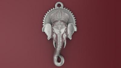 elephant pendant 3d print model fashion 3D printing model, file, printable design, 3d print model - Mito3D