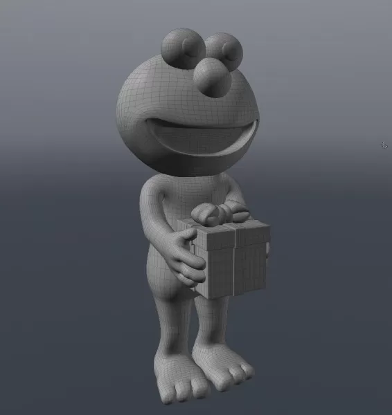elmo 3d stampa modello treding cartone animato arredamento 3dmodel 3dprint muppets 3dp figurina 3D print model - Mito3D