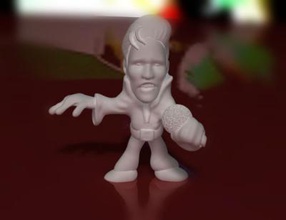 elvis figurine art 3D printing model, file, printable design, 3d print, elvis, presley, rock, star, vegas, singer, 3d print model - Mito3D