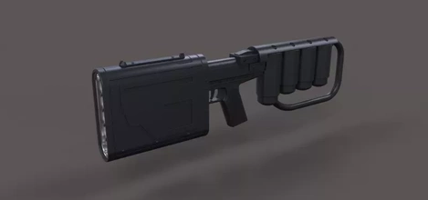 emp tüfek film karanlık şövalye yükselir 3d baskı model üçleme askeri silah tabanca elektrik batman çizgi roman Kostüm oyunu dc dedektif 3d print model - Mito3D