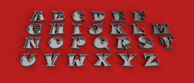 empty snap font uppercase 3d letters stl file print model toys games & hobby 3D printing model, file, printable design, print, alphabet, 3dletters, letters, 3dprint, 3dmodel, text, font, fonts, words, type, language, decorations, gadget, lettering, 3dlettering, sign, hobby, homemade, fusion360, write 3d print model - Mito3D