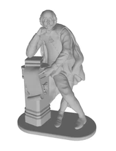 Englisch Dichter Dramatiker Wilhelm Shakespeare 3d Drucken Modell dreiding 3d print model - Mito3D