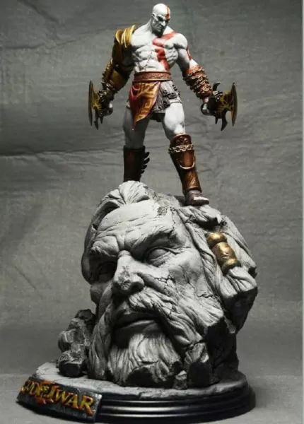 épico batalha Kratos Zeus 3d impressão modelo Deus Guerreiro 3dprint guerra lenda luta Deuses herói mito divino choque duelo Confronto 3D print model - Mito3D