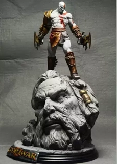 épique bataille Kratos Zeus 3d impression modèle Dieu guerrier 3dprint guerre Légende bats dieux héros mythe Divin choc duel mytho épreuve 3d print model - Mito3D