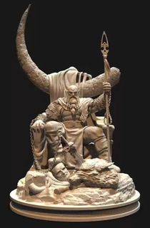 epik Kratos 3d basılı heykelcik baskı model Sanat heykel tasarım print koleksiyon sanat eseri gow Tanrı savaş 3d print model - Mito3D