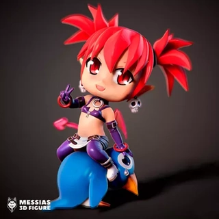 etna chibi 3d print model printing 3d-printing collectible art cute character personalized figurine high-quality customizable figure disgaea adorable collectibles mischievous charm demon wings irresistible playful creative expression 3d print model - Mito3D