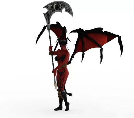 eve succubus death - ready 3d printing model threeding tags girl human devil night teen wife 3d print model - Mito3D