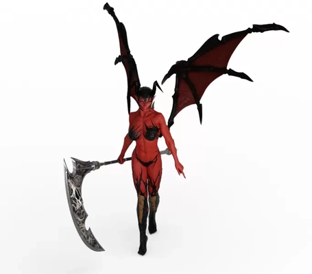 eve succubus death - walking 3d printing model threeding tags girl human devil night teen wife 3d print model - Mito3D