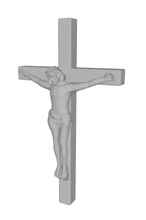 ejecución Jesús Cristo crucifixión calvario 3d impresión modelo trío 3d print model - Mito3D