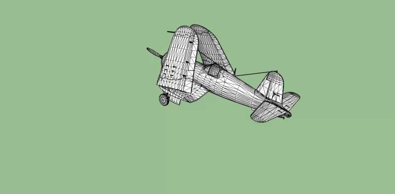 f4u corsaro piegato Ali 3d stampa modello treding nave Marina Militare navale aeronave aeromobili vettore 3D print model - Mito3D