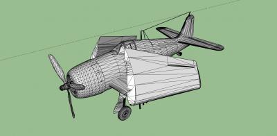 f6f hellcat asas dobradas brinquedos, jogos e hobby 3D modelo de impressão, a impressão arquivo design, 3d, da marinha,da marinha,aeronáuticanavios,aviões,navios,F6F,Hellcat 3d print model - Mito3D