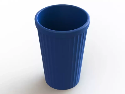 yönlü plastik Kupa 3d baskı model tasarım Çay şekil bardak kupalar Fincan sovyet kalınlık Şampanya kalın tasarımlar içme içecek kapları yönler silindirik 3d print model - Mito3D
