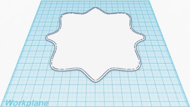 fancy plaque 001 other things 3D printing model, file, printable design, 3d print, Fancy, Plaque 3d print model - Mito3D