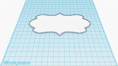 fancy plaque 003 other things 3D printing model, file, printable design, 3d print, Fancy, Plaque 3d print model - Mito3D
