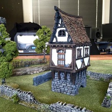 fantasia cottage giochi dei giocattoli & hobby La stampa 3D, modello, file di 3D stampabile la progettazione, 3d, Warhammer Fantasy Cottage, da Tavolo 3d print model - Mito3D