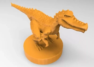 fantasia dinossauro 3d impressão modelo trio 3d print model - Mito3D