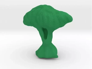 fantasía árbol 3d impresión modelo trío planta maceta juguete 3d print model - Mito3D