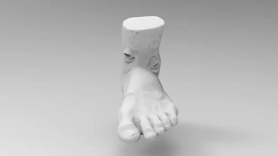 feet eyes 3d printing model - threeding art anatomy 3d print model - Mito3D