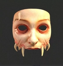 female demon mask 3d printing model - threeding seriesfrom japan female demon mask 3d print model - Mito3D
