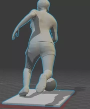 femmina calciatore 3d stampa modello treding ragazza sport gioco calcio 3d print model - Mito3D