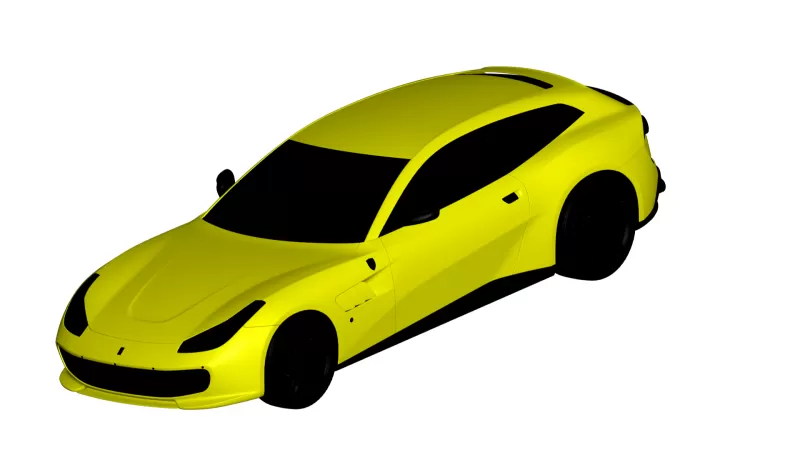 ferrari gtc4 2017 3d stampa modello treding 3D print model - Mito3D