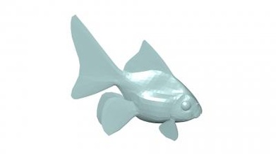 poisson 3d modèle 3D impression fichier imprimable conception 3d print model - Mito3D