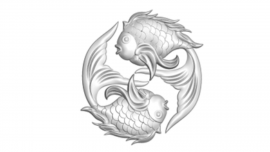 fish relief art 3D printing model, file, printable design, 3d print, Fish 3d print model - Mito3D