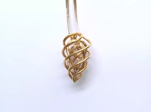 flame pendant 3d printing model - threeding jewelry accesories 3d print model - Mito3D