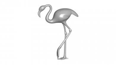 flamingo 3d model nature 3D printing model, file, printable design, print, Flamingo 3d print model - Mito3D