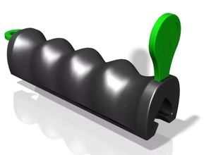 flexível plástico Bolsa lidar moedas 3d impressão modelo trio borracha transportadora elástico filamento ergonômico dedo dentes ninjaflex tpe 3d print model - Mito3D